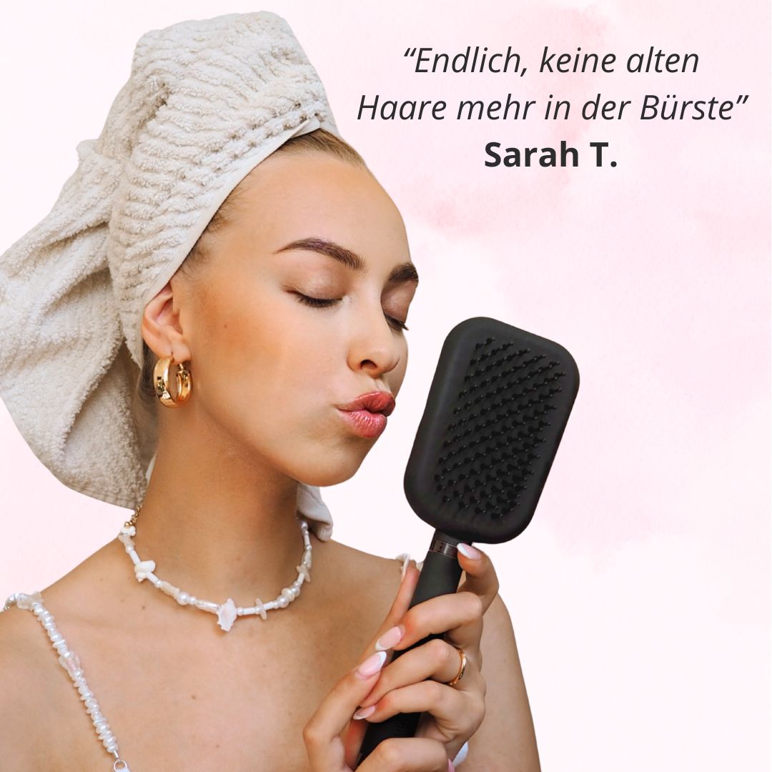 Selbstreinigende Haarbürste