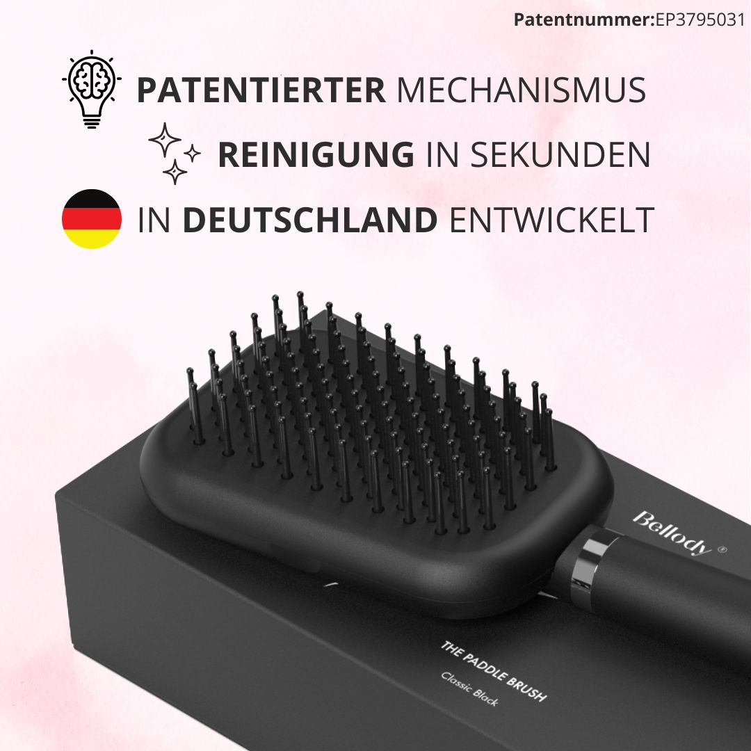 Selbstreinigende Haarbürste