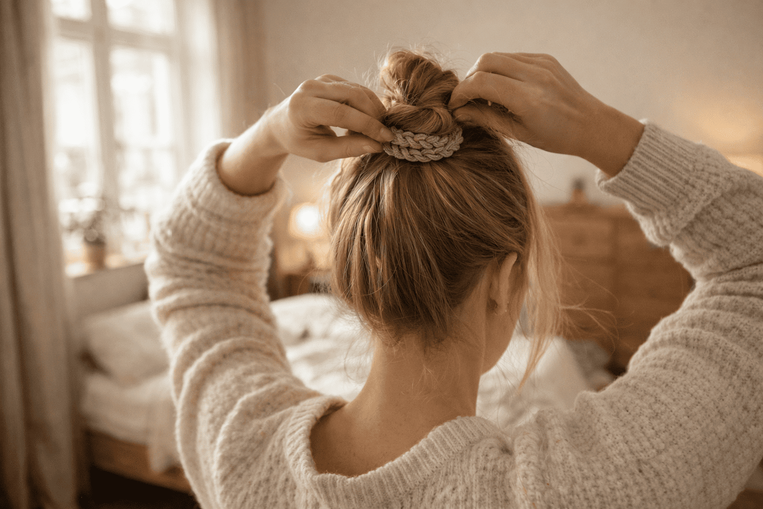 Dutt machen mit Haargummi: Schnell & einfach erklärt