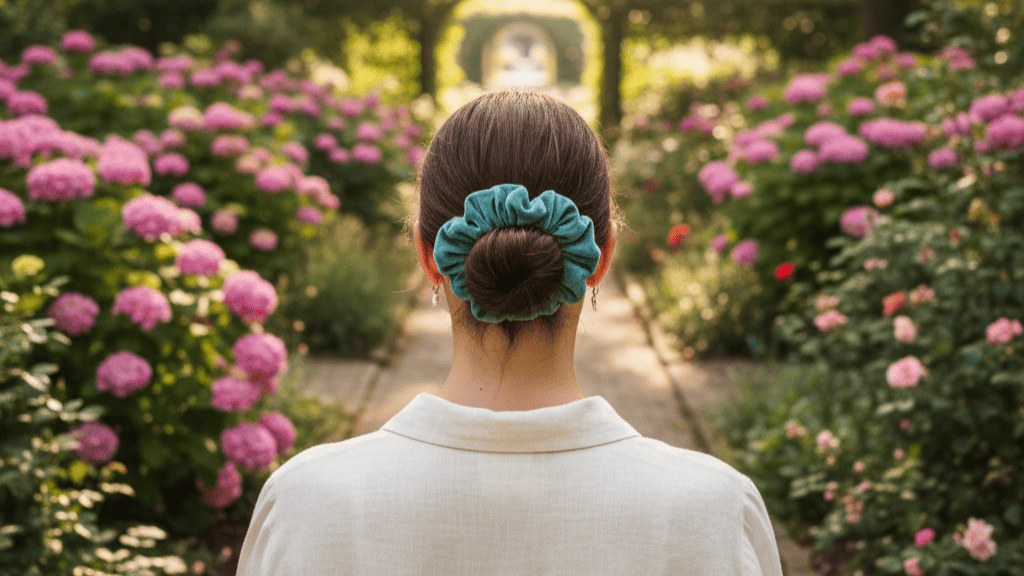 Coole Frisuren mit Scrunchie machen